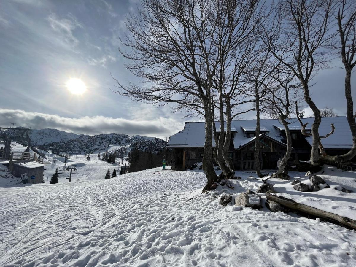 Chalet Burja At Vogel Mountain - Cable Car Access Or Hiking - Not Reachable With Car 博希尼 外观 照片